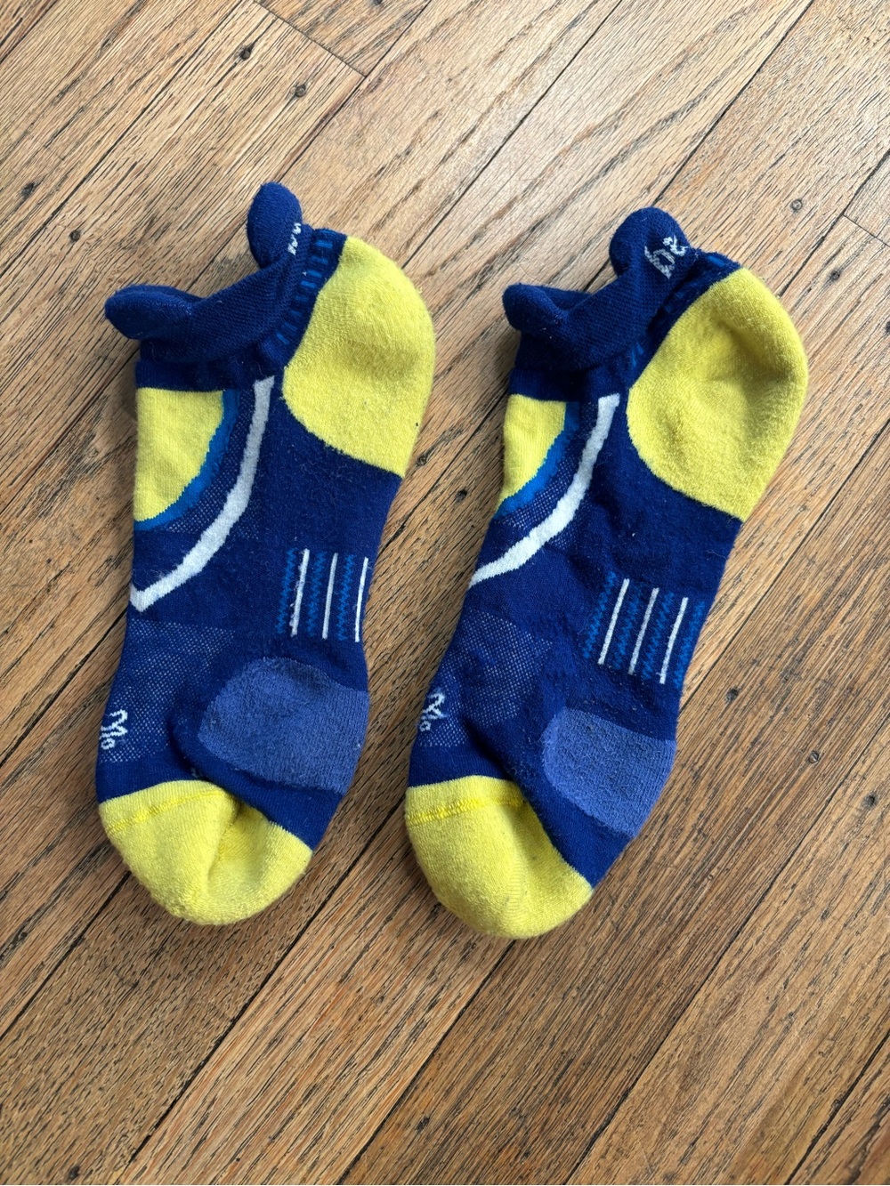 Balega in Navy and Yellow - Cushioned Performance